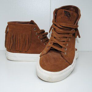 Vans Unisex Suede Fringe High Top Sneakers - Mens 8.5/Womens 10